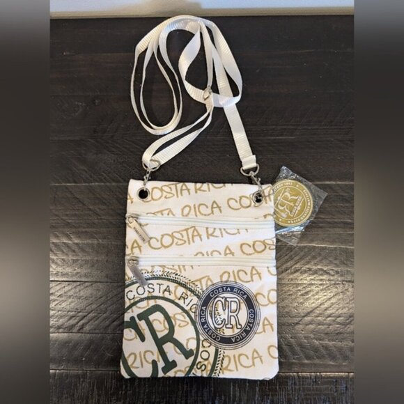 3/$20 ROBIN RUTH Costa Rica Crossbody Bag Metallic Pouch Purse Travel Souvenir - Picture 11 of 11